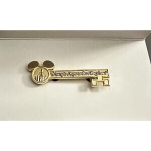 Disney Parks Magic Kingdom Castle Disney's Keys to the Kingdom Gold Tone Key Pin